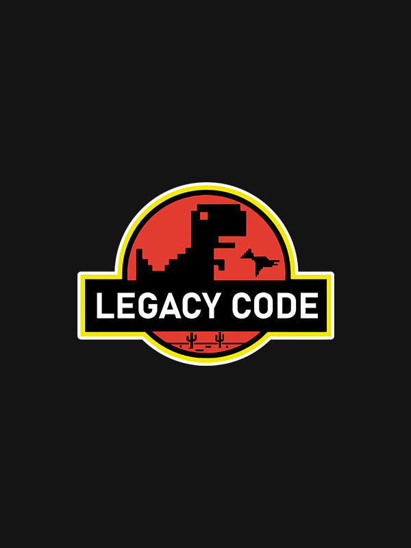 Legacy Code- Black Round Neck Coding T-shirt