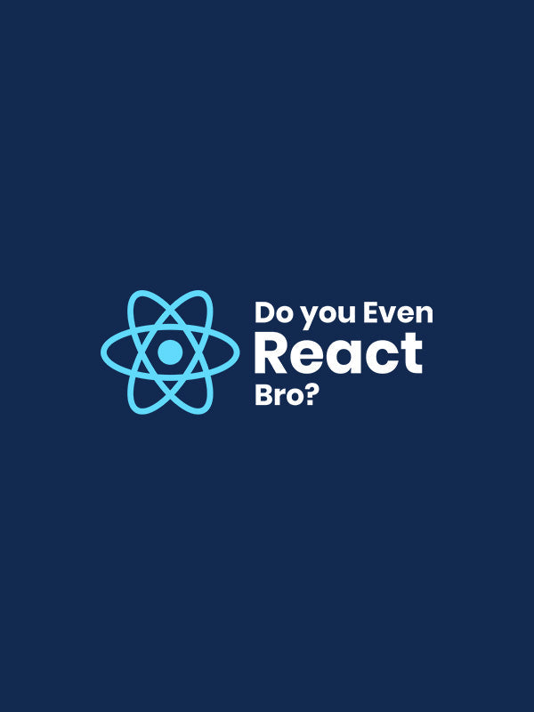 Do you Even React- Navy Blue Round Neck Coding T-shirt