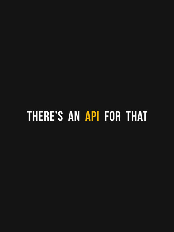API For That- Black Round Neck Coding T-shirt