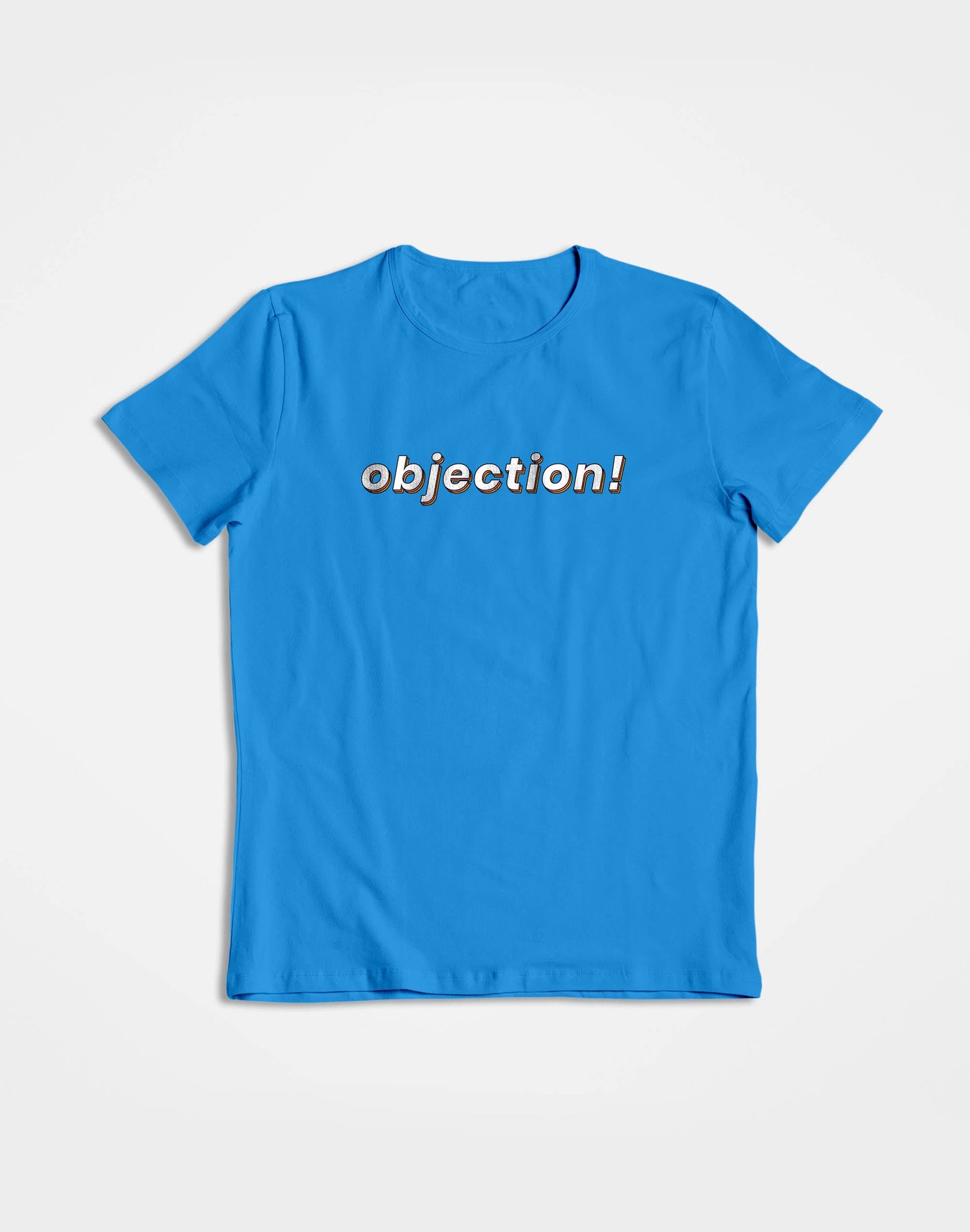 Objection- Blue Round Neck Lawyer T-shirt
