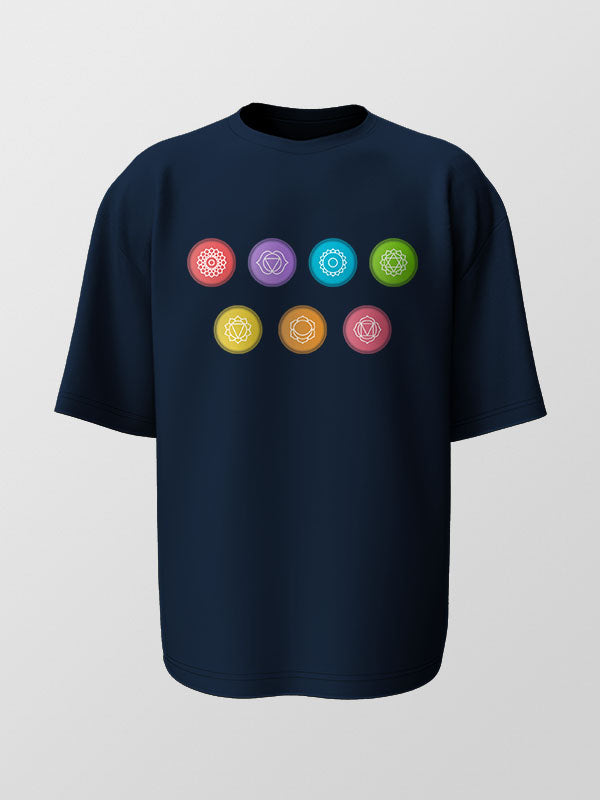Yoga Chakras - Yoga Oversized Tshirt