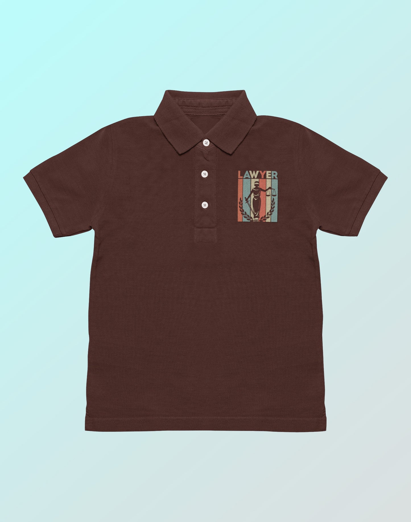 Lawyer Multicolor- Coffee Brown Lawyer Polo T-shirt