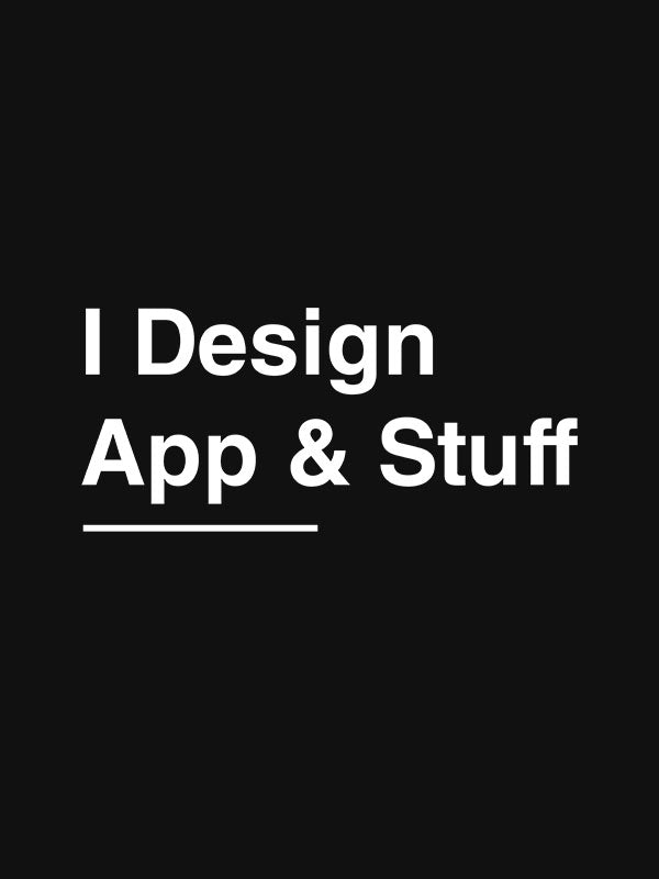 App and Stuff- Black Round Neck UI UX T-shirt