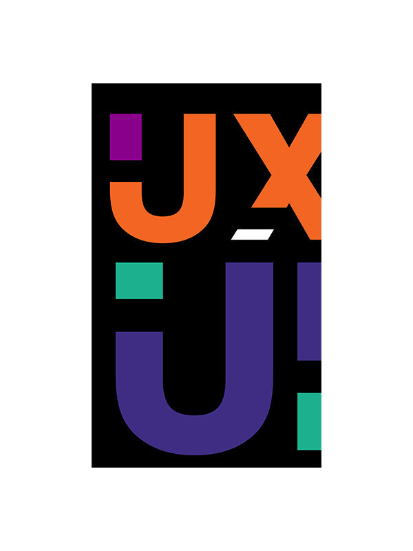 UI UX Abstract- White Round Neck UI UX T-shirt