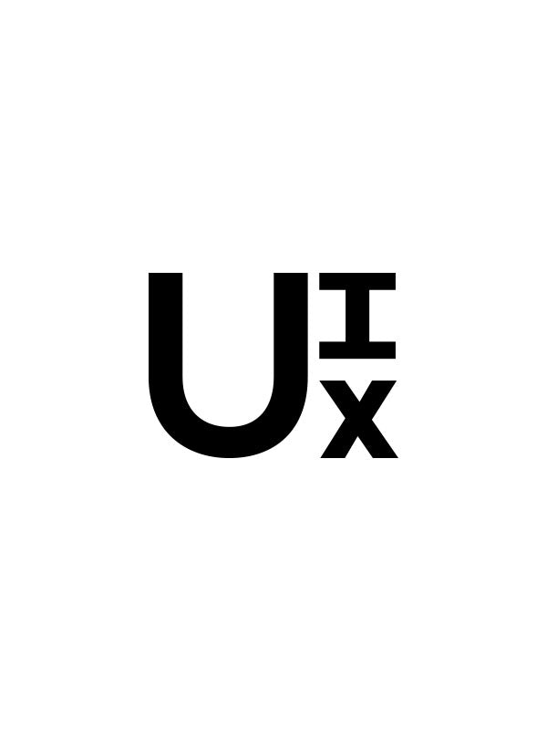 Ui Ux Minimal- White Round Neck UI UX T-shirt