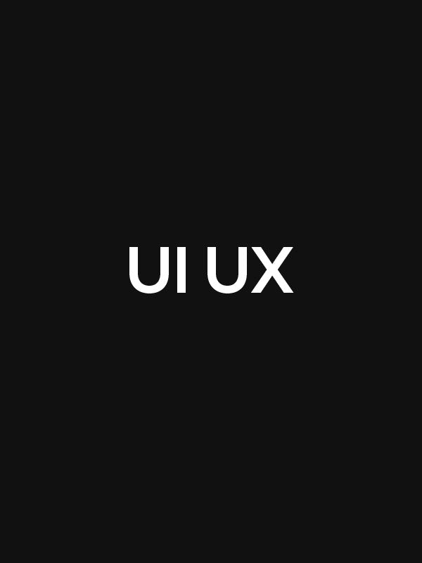 Ui Ux Minimal- Black Round Neck UI UX T-shirt