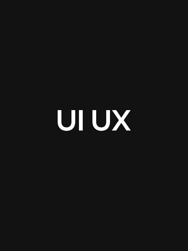 Ui Ux Minimal- Black Round Neck UI UX T-shirt