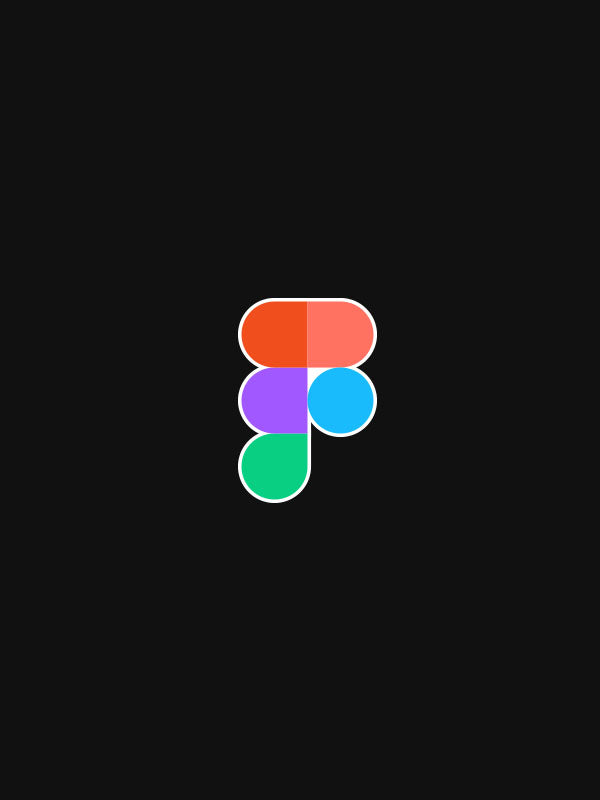Figma Logo- Black Round Neck UI UX T-shirt