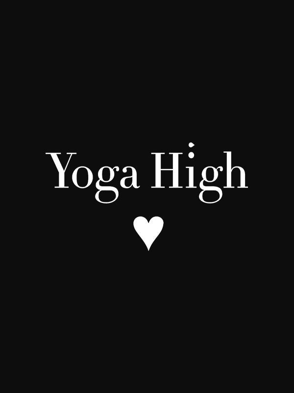 Yoga High- Black Round Neck Yoga T-shirt