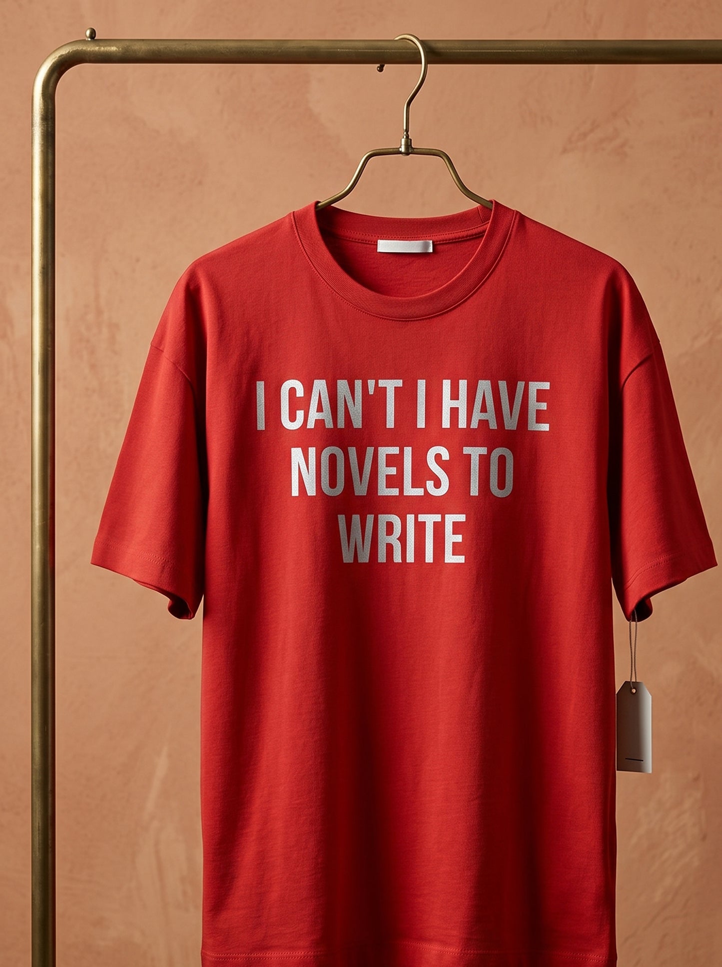 Novels to Write- Red Round Neck Writer T-shirt