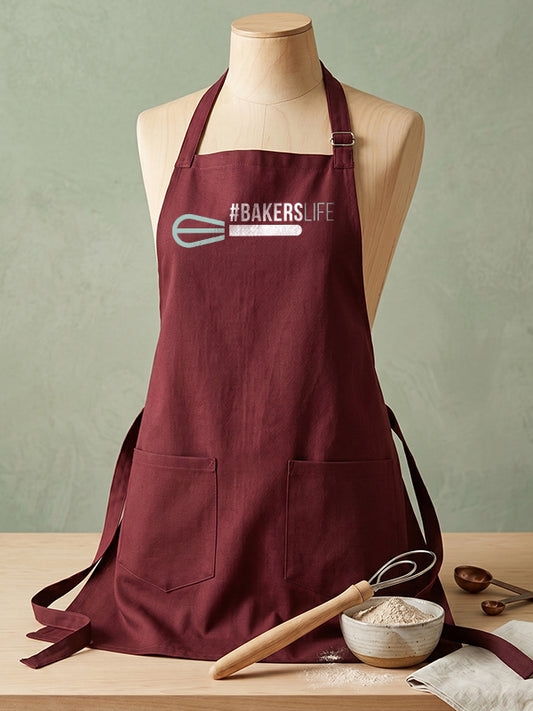 Baker's Life - Maroon Apron