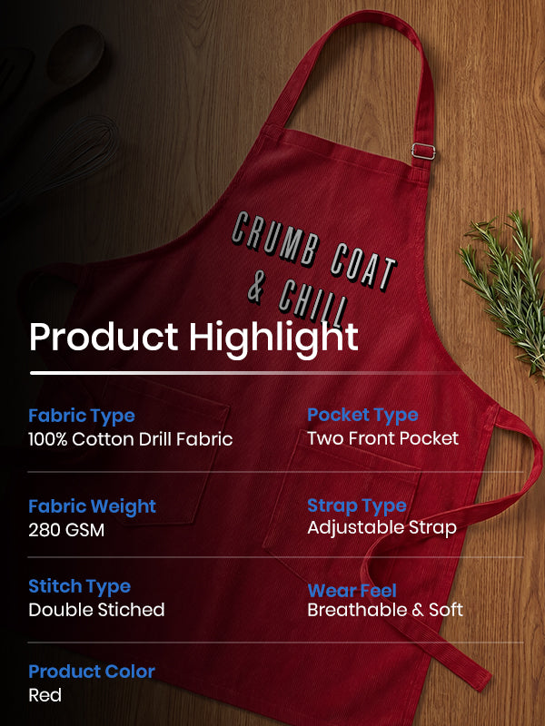Crumb Coat & Chill- Red Apron
