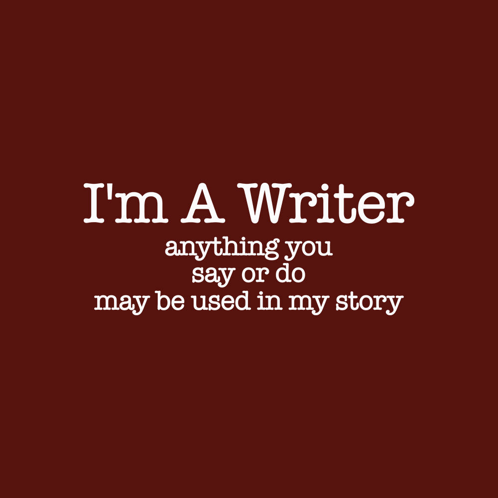 I am a Writer- Maroon Round Neck Oversized Writer T-shirt