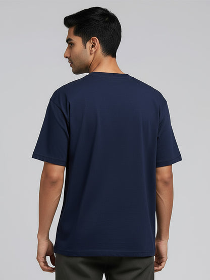 Do you Even React- Navy Blue Round Neck Coding T-shirt
