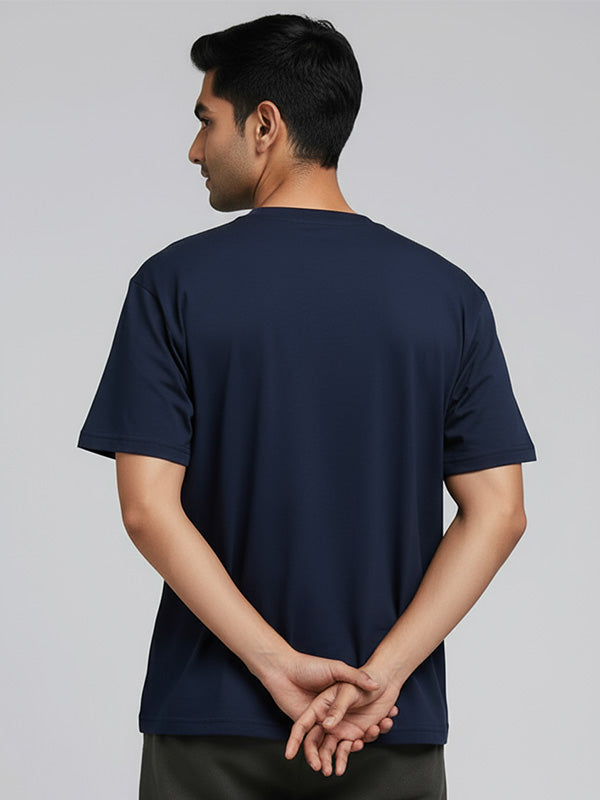 CSS Is Awesome- Navy Blue Round Neck Coding T-shirt