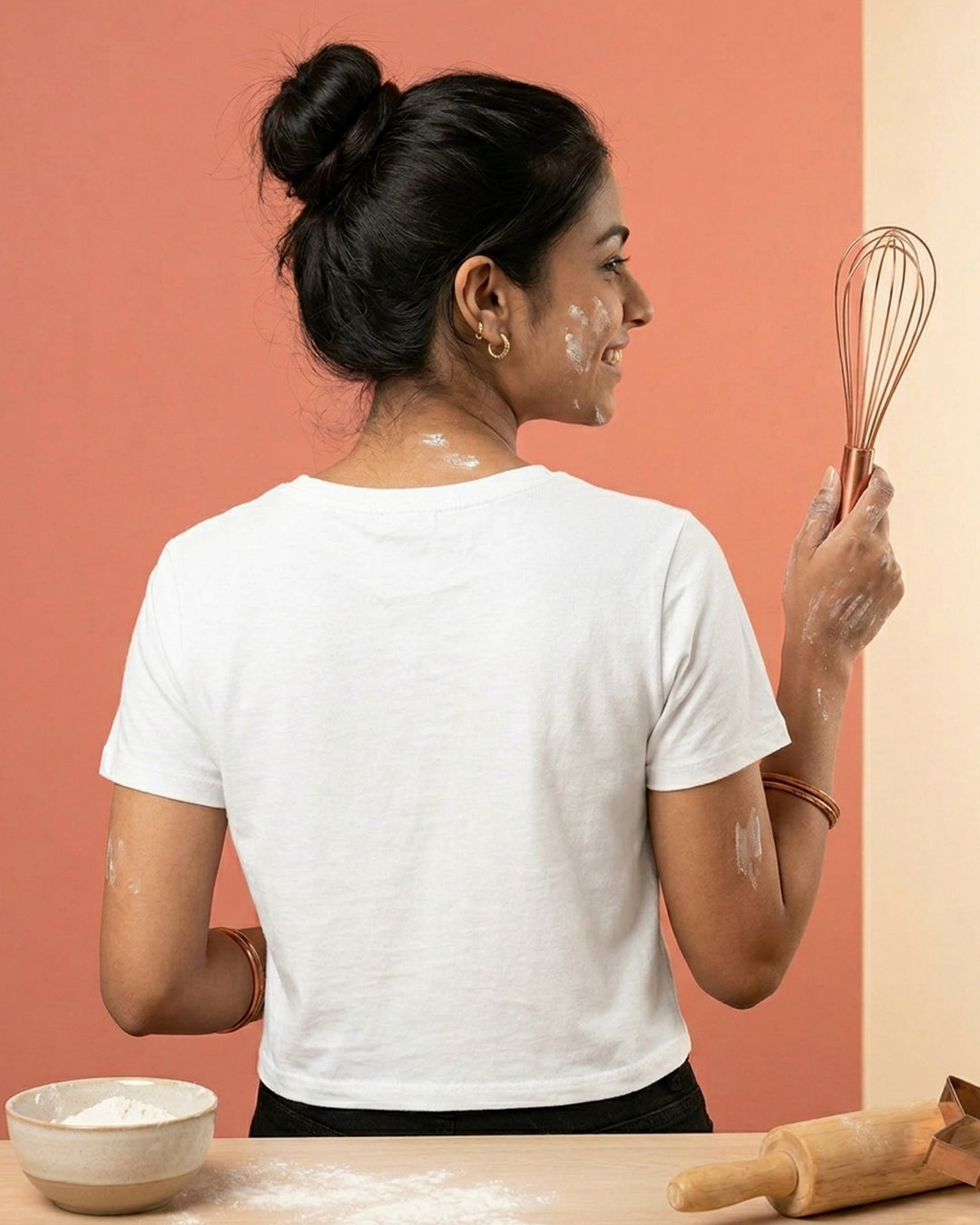 Baking is My Super Power - White Baking Crop Top