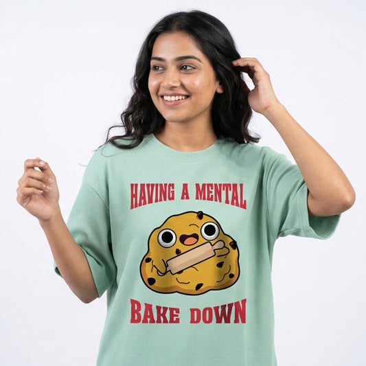 Mental Bake Down- Mint Baking Oversized Tshirt