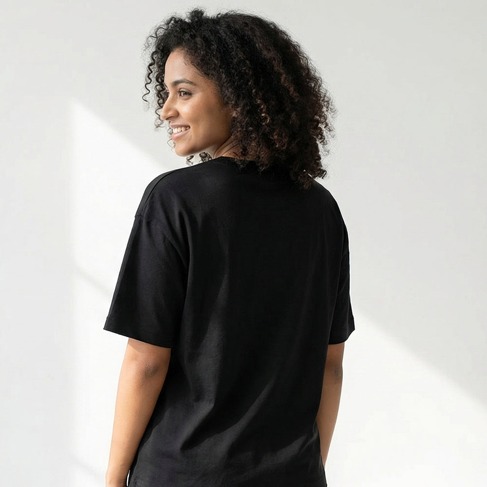 Baking is my superpower - Black Round Neck Baking T-shirt