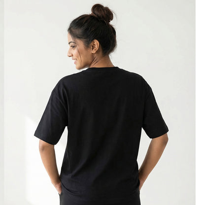 Happiness is Homemade- Black Round Neck Baking T-shirt
