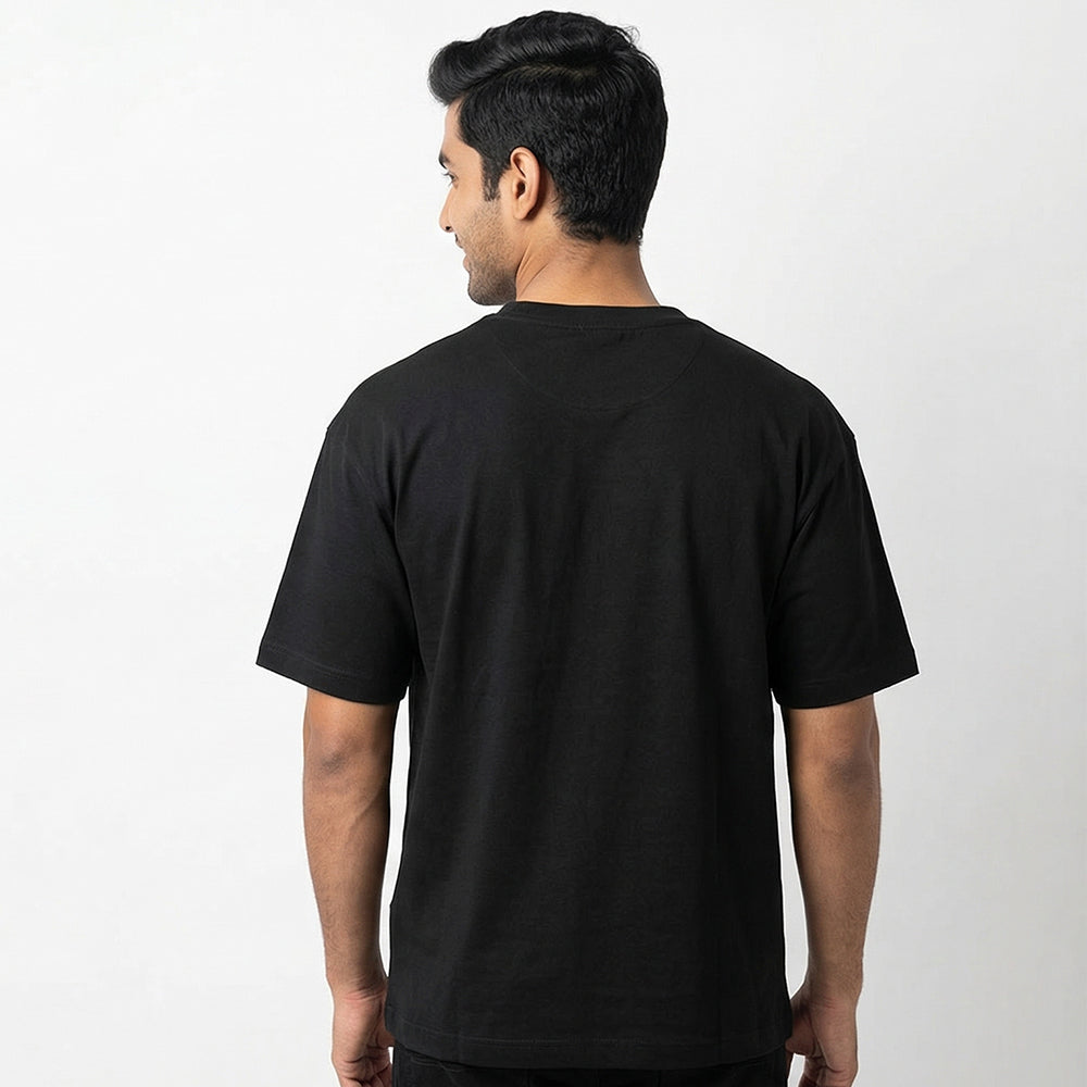 Happiness is Homemade- Black Round Neck Baking T-shirt