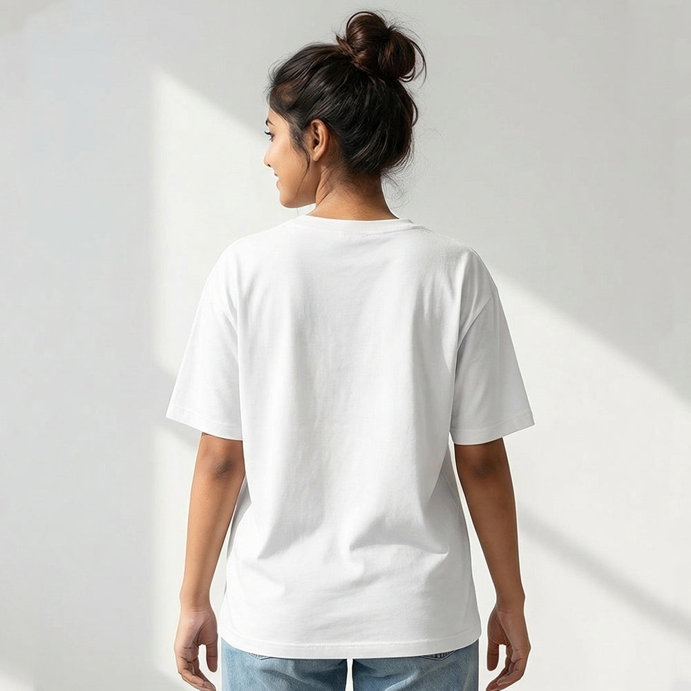 Life Happens Baking Helps- White Round Neck Baking T-shirt