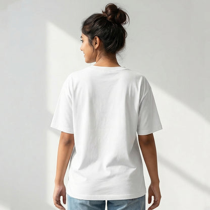 Life Happens Baking Helps- White Round Neck Baking T-shirt