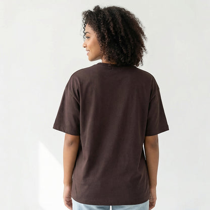 Home baking artist - Brown Round Neck Baking T-shirt