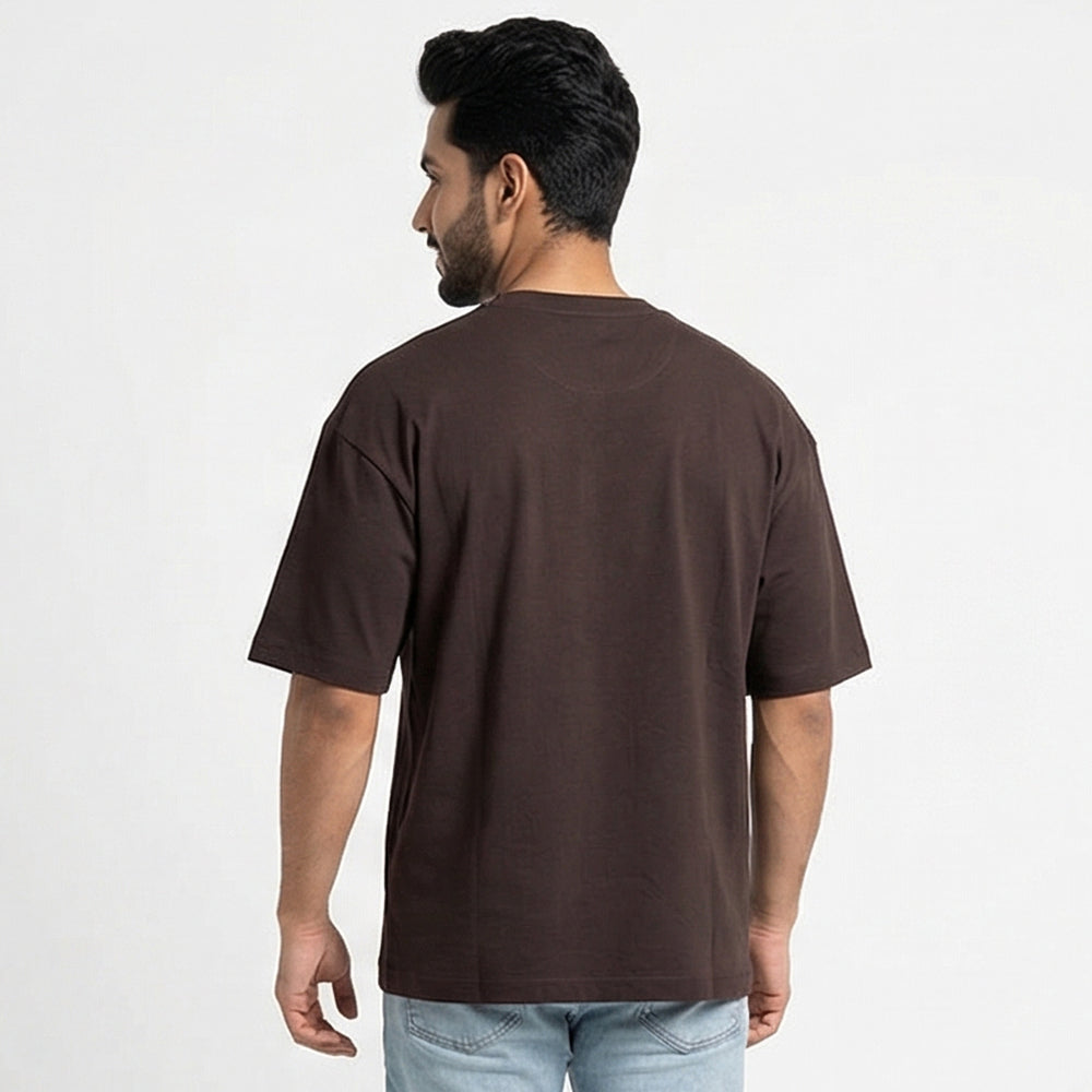 Home baking artist - Brown Round Neck Baking T-shirt