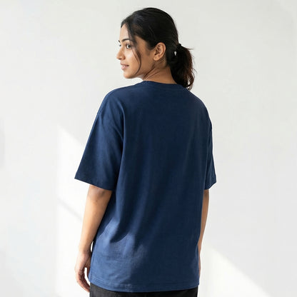 Lets bake now - Navy Blue Round Neck Baking T-shirt