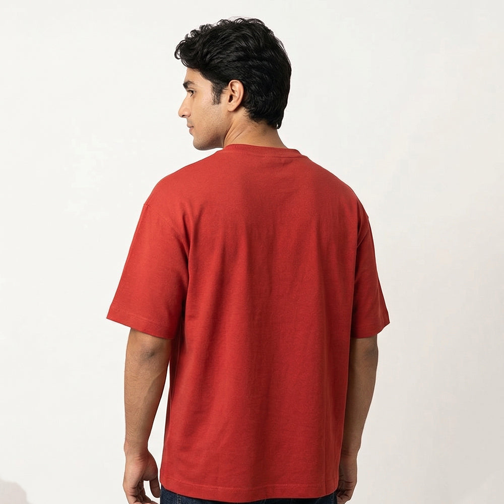 Baking is My Therapy- Red Round Neck Baking T-shirt