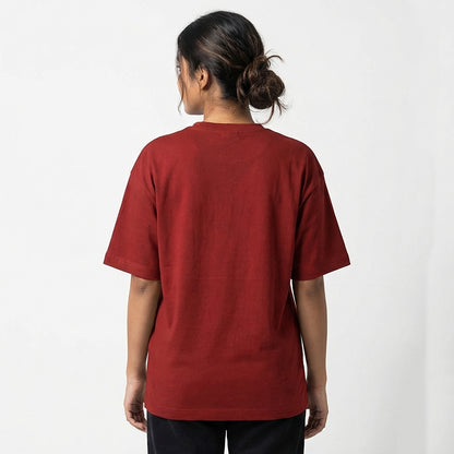 Baking and Dogs- Maroon Round Neck Baking T-shirt
