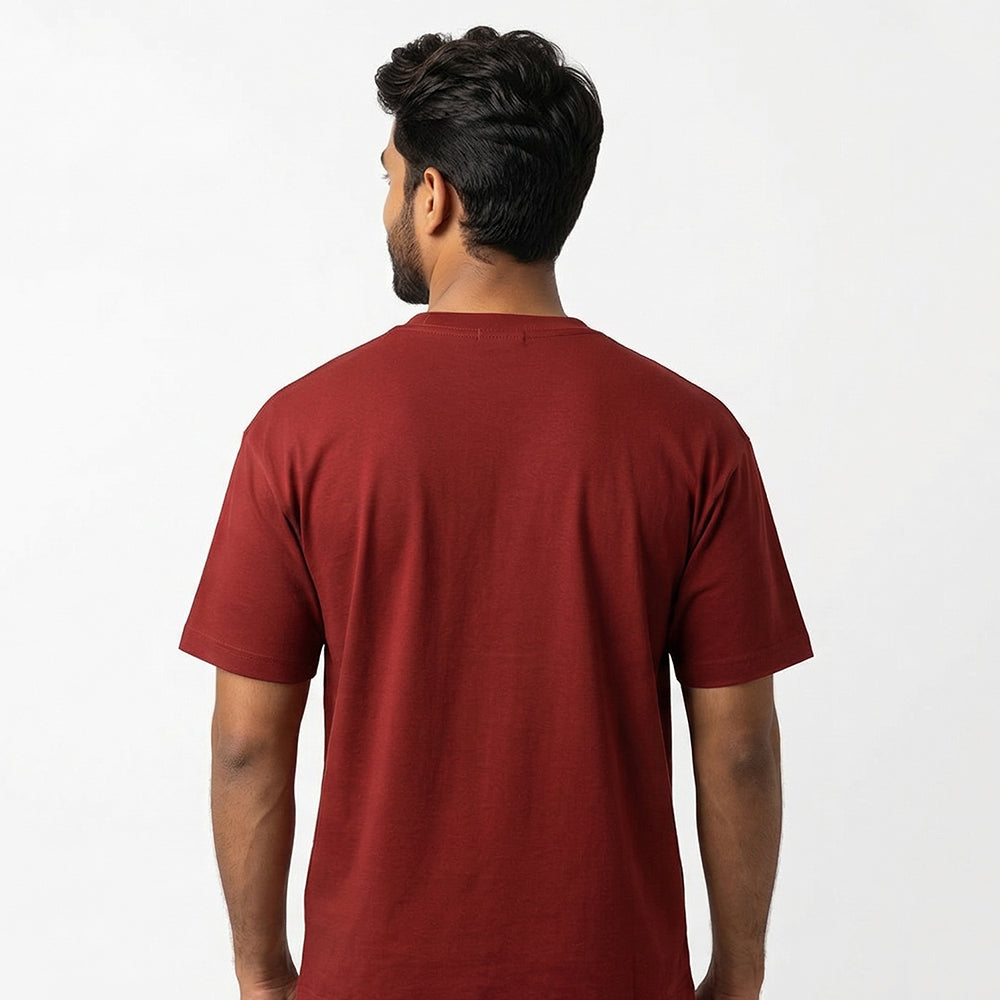 Baking and Dogs- Maroon Round Neck Baking T-shirt
