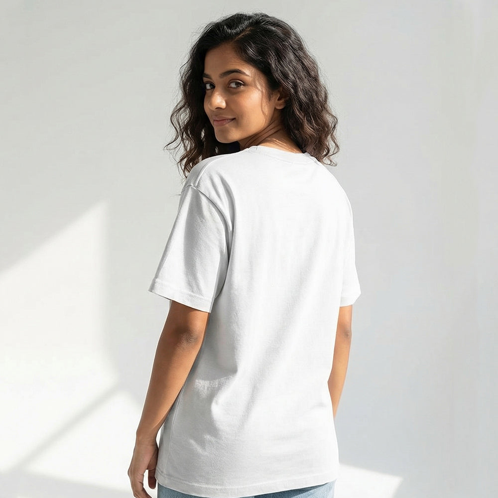Live Love Bake - White Round Neck Baking T-shirt