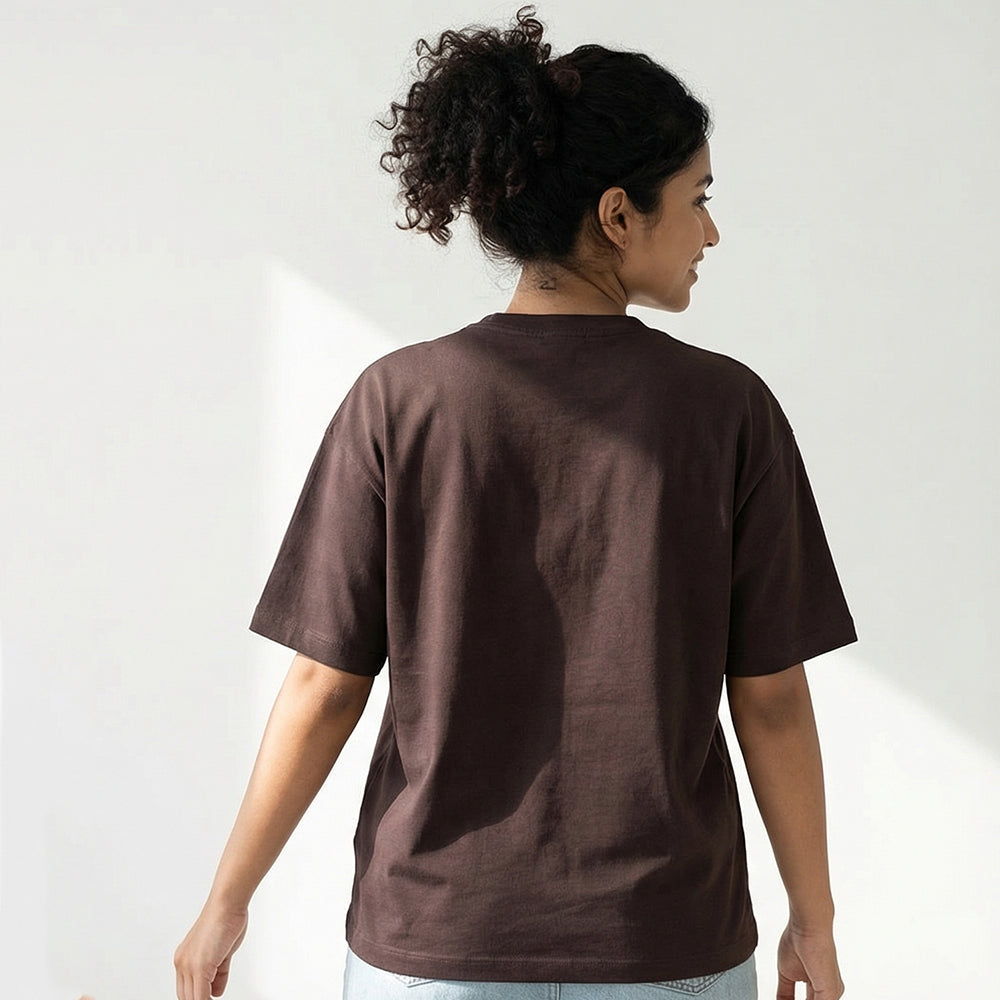 Procrastibaking - Brown Round Neck Baking T-shirt