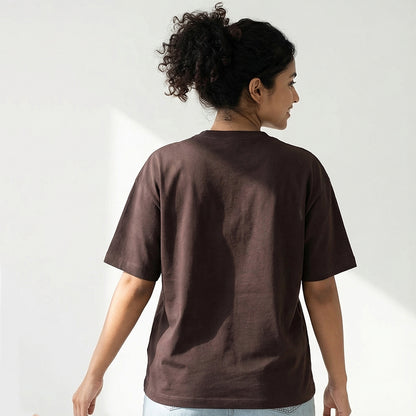 Procrastibaking - Brown Round Neck Baking T-shirt