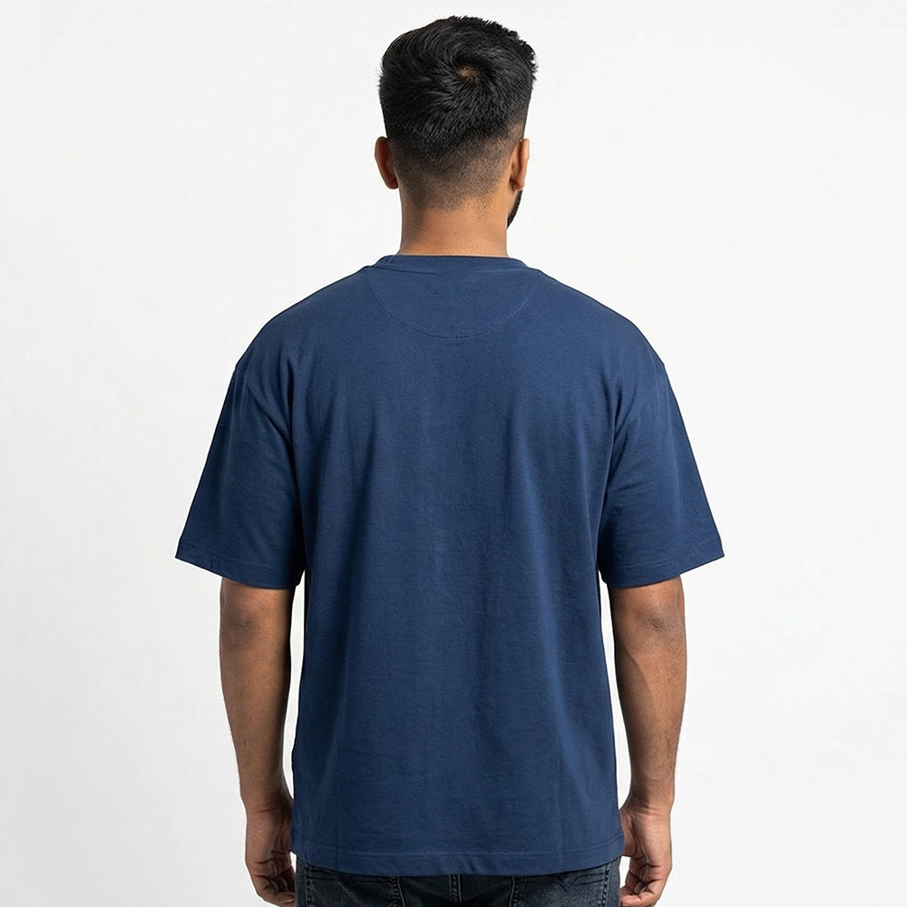 Bake People Happy- Navy Blue Round Neck Baking T-shirt