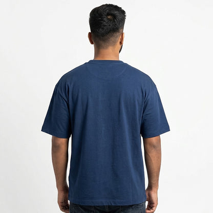 Bake People Happy- Navy Blue Round Neck Baking T-shirt