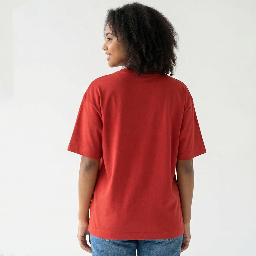 Crumbcoat & Chill - Red Round Neck Baking T-shirt
