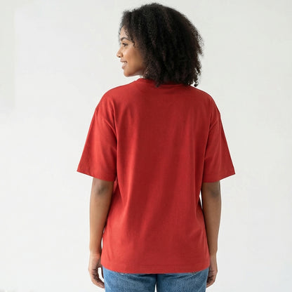 Crumbcoat & Chill - Red Round Neck Baking T-shirt