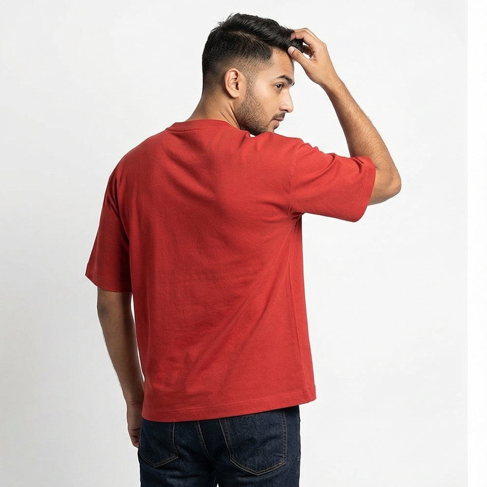 Crumbcoat & Chill - Red Round Neck Baking T-shirt