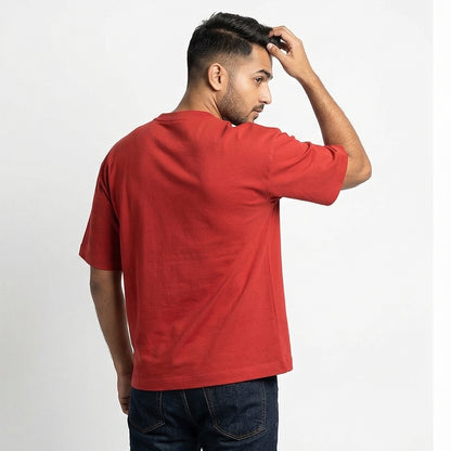 Crumbcoat & Chill - Red Round Neck Baking T-shirt
