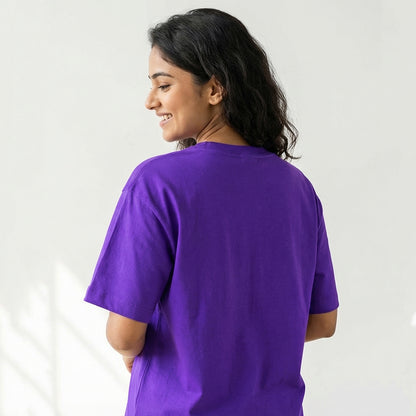 Life is What you Bake - Purple Round Neck Baking T-shirt