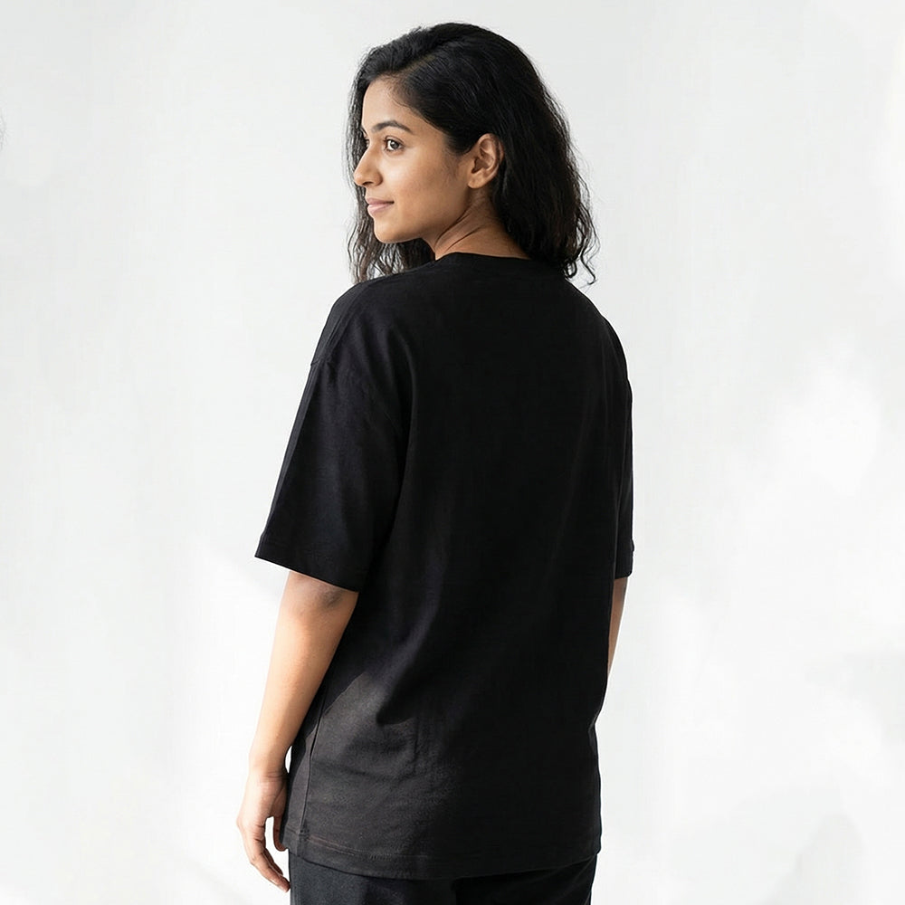 Baker's Life - Black Round Neck Baking T-shirt