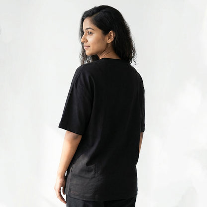 Baker's Life - Black Round Neck Baking T-shirt