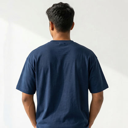 It's a beautiful day to Bake - Navy Blue Round Neck Baking T-shirt