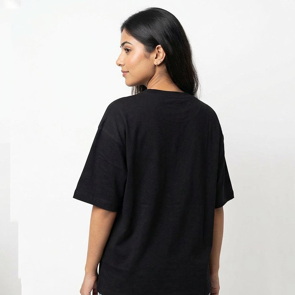 Baking Icon Vintage Style- Black Round Neck Baking T-shirt