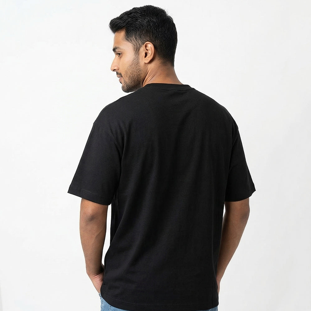 Baking Icon Vintage Style- Black Round Neck Baking T-shirt
