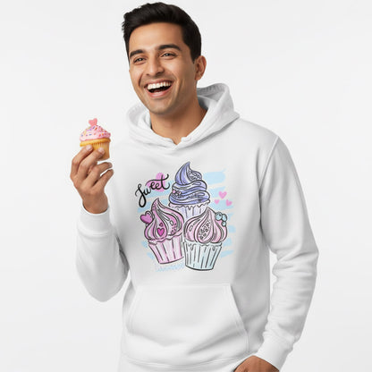 Cupcakes- White Baking Hoodie