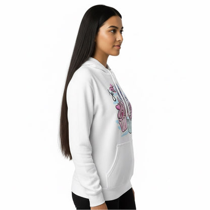 Cupcakes- White Baking Hoodie