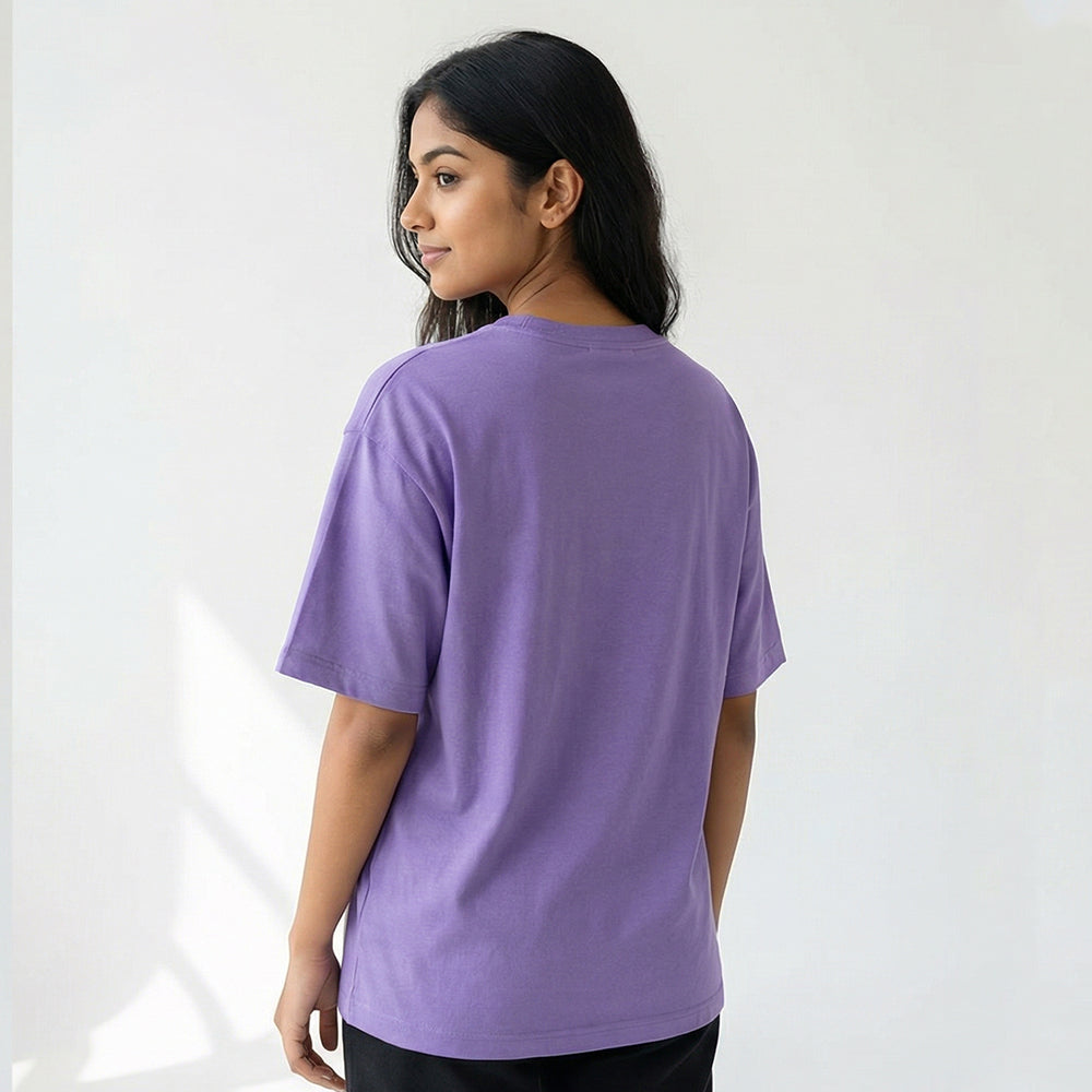 Baking Helps- Lavender Baking Round Neck Tshirt